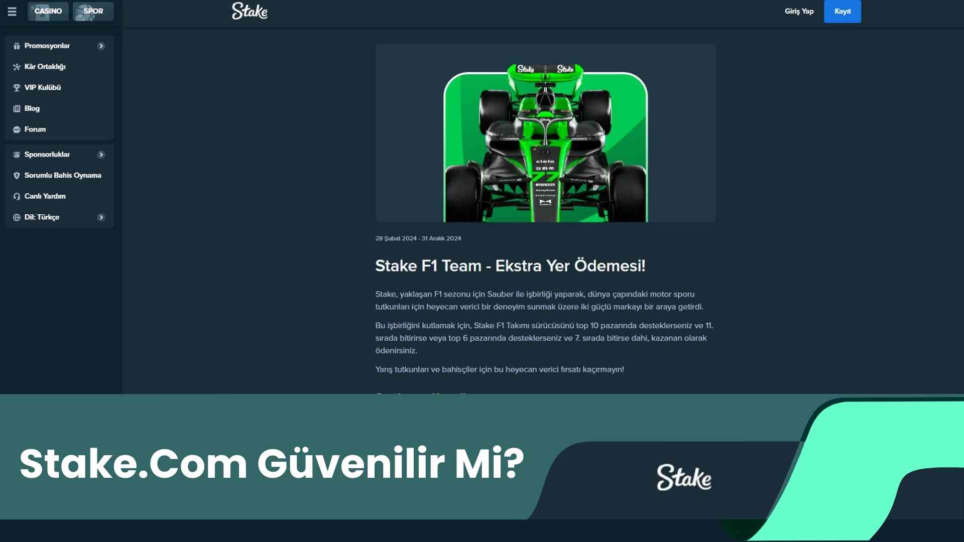 Stake.Com Güvenilir Mi