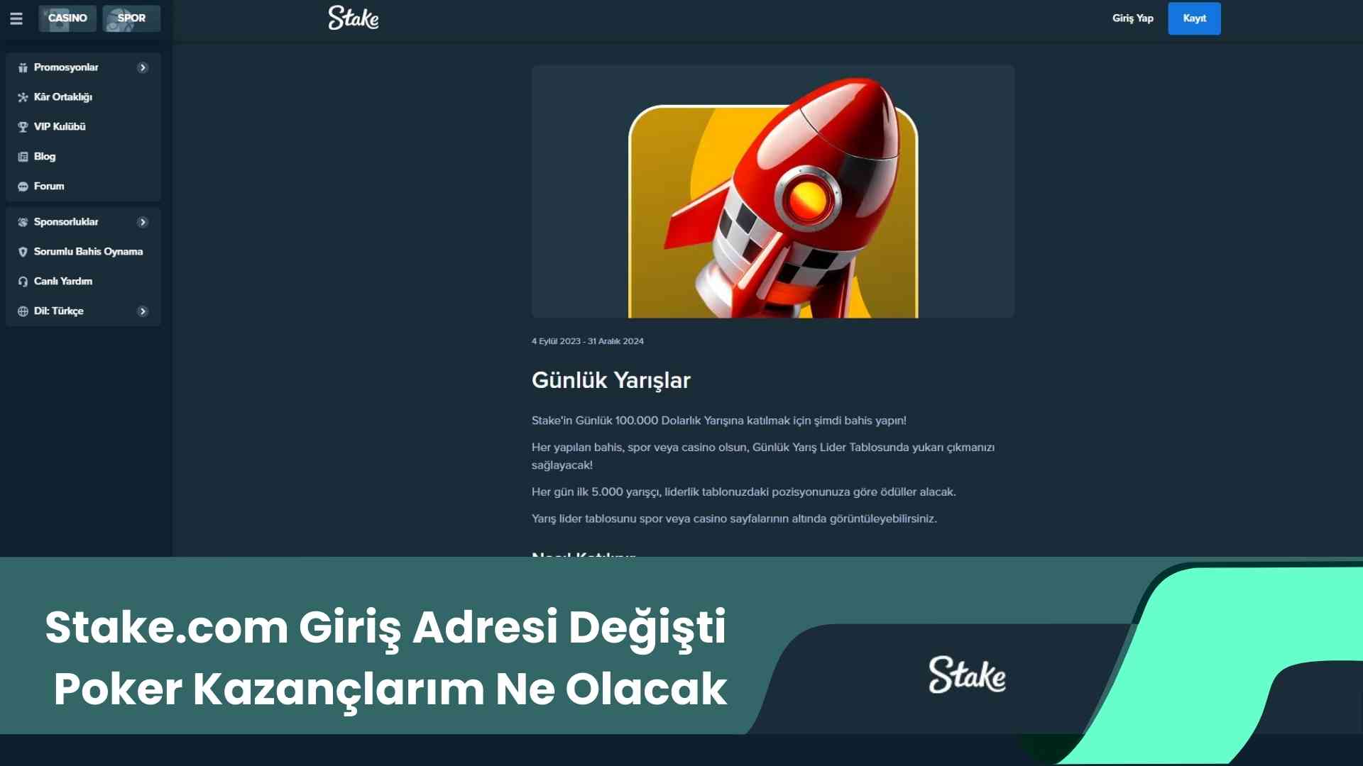 Stake.com Giriş Adresi Değişti Poker Kazançlarım Ne Olacak