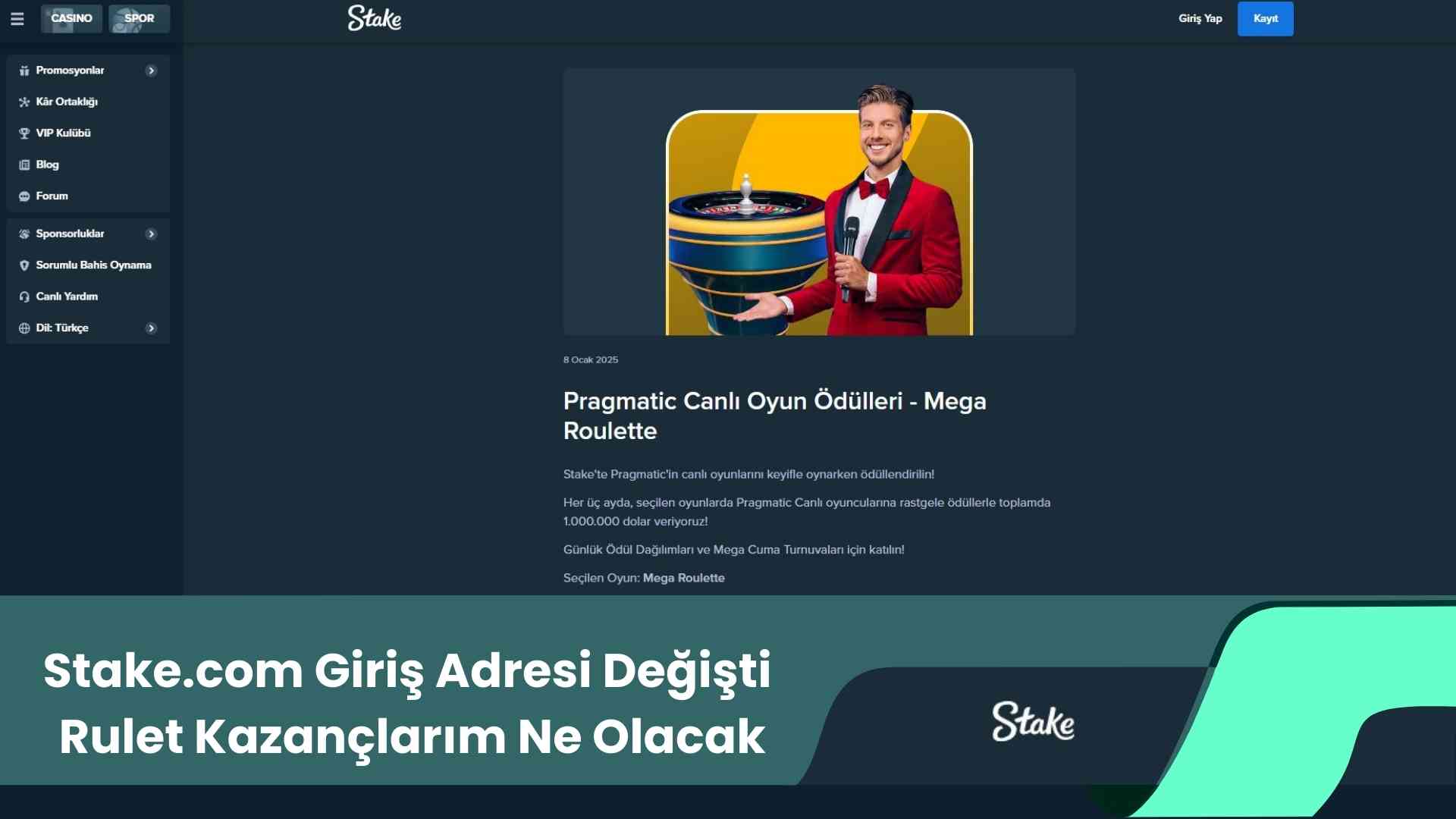 Stake.com Giriş Adresi Değişti Rulet Kazançlarım Ne Olacak