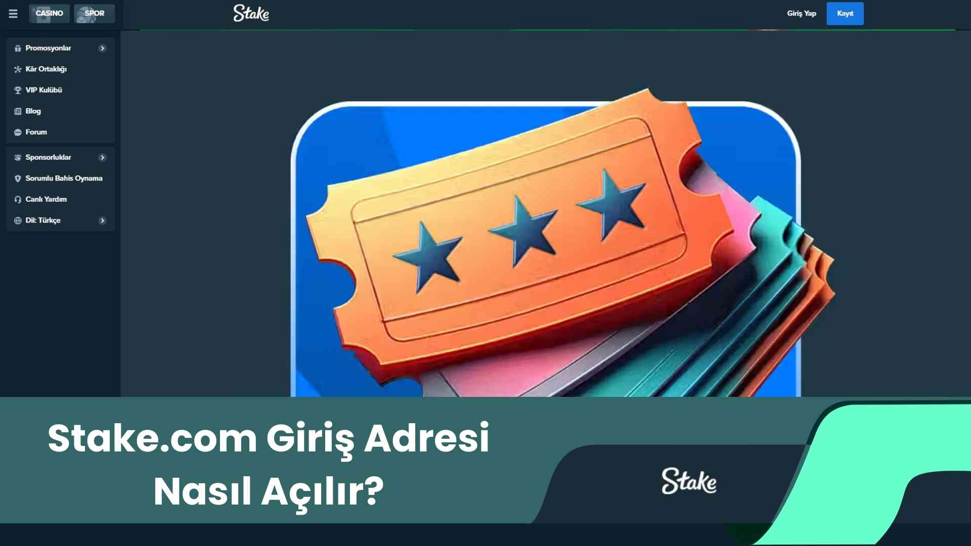 Stake.com Giriş Adresi Nasıl Açılır