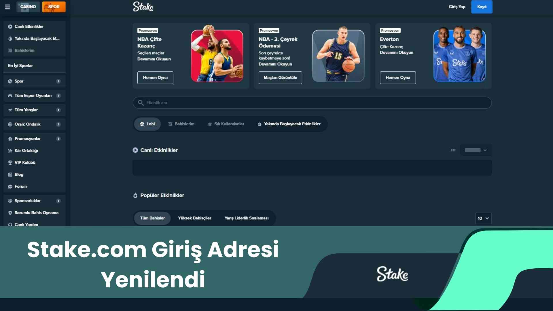 Stake.com Giriş Adresi Yenilendi