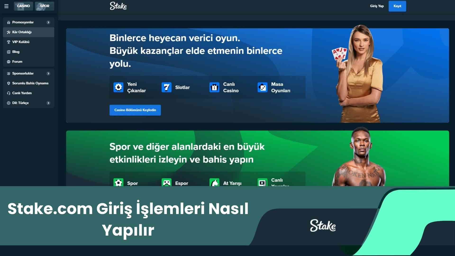 Stake.com Giriş işlemleri Nasıl Yapılır