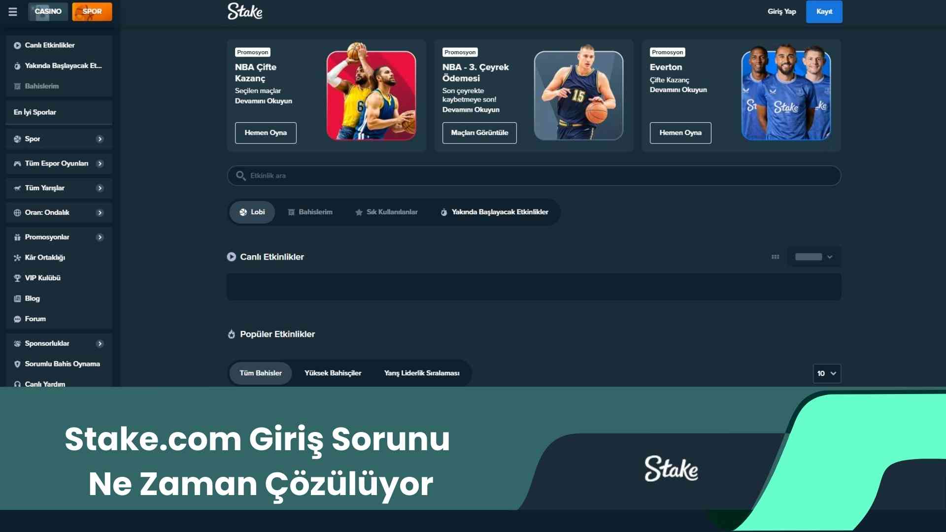 Stake.com Giriş Sorunu Ne Zaman Çözülüyor