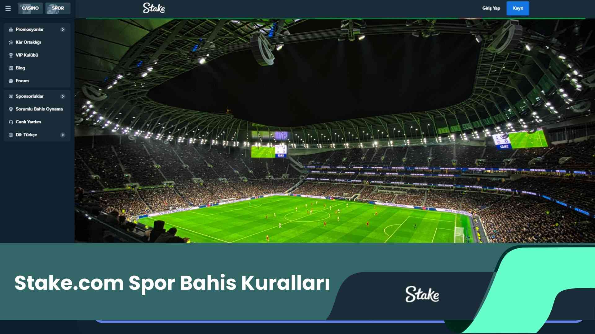 Stake.Com Spor Bahis Kuralları