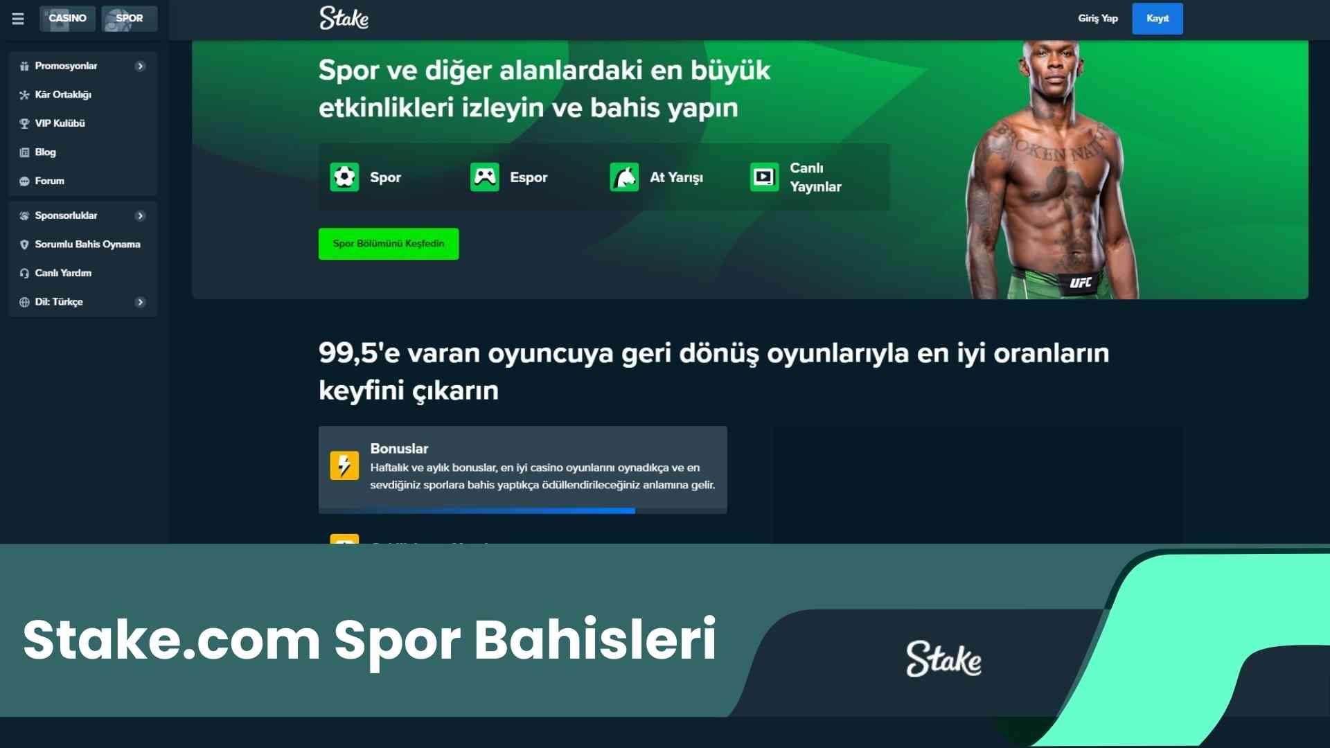 Stake.Com Spor Bahisleri