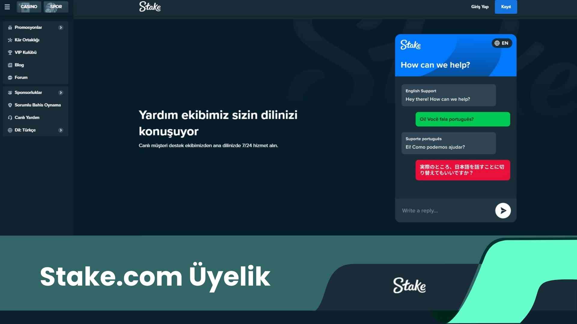 Stake.Com Üyelik